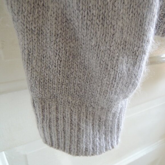 Vintage Alyssa Brook Gray Silk & Angora Blend Cowl Sweater L - Picture 4 of 5